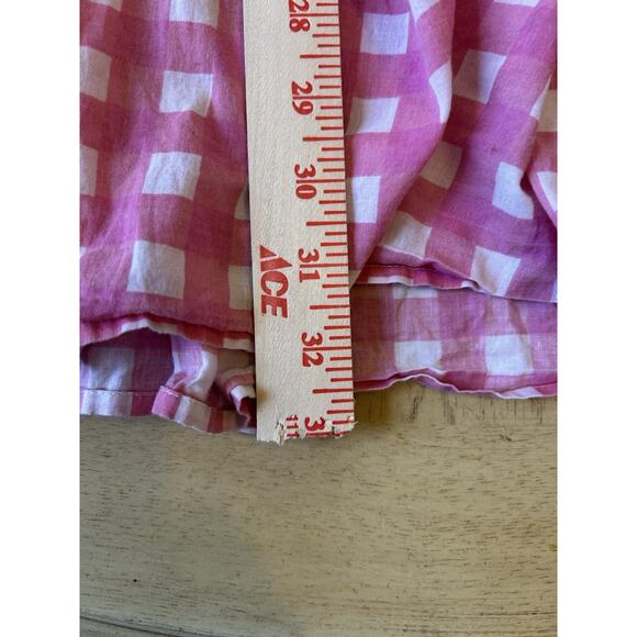 Jude Connally Larissa dress gingham plaid Micro Pleated Boho Fairy Oversized M - Picture 6 of 12